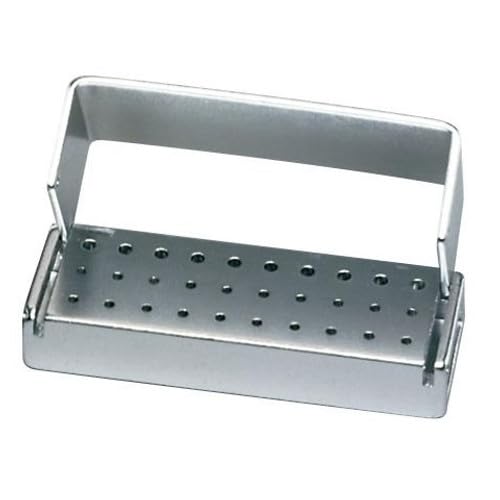 Palmero T30CFG FG Anodized Aluminum Dental Bur Block Holds 30 Burs