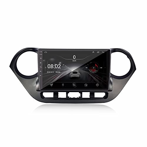 Image of AUTO SNAP 9 Inches 22cm Touch Screen Android 12 Gorilla Glass IPS Display Car Stereo with 2GB RAM /16 GB ROM GPS /Wi-Fi /Navigation /Steering Wheel Controls Mirror Link Compatible for Hyundai Grand I10