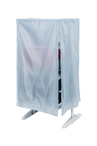 Heated Clothes Airer Dryer – 4 Tier Foldable Electric Laundry Dryer with Folding Wings | Energy-Efficient Indoor Drying Rack Space Saving Folding Feet| Large Capacity & Fast Heating | With Cover