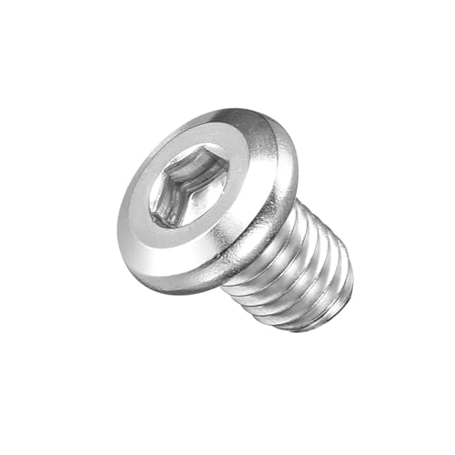 Image of METALLIXITY Flat Head Hex Socket Cap Screws Bolts(M8-1.25x10) 20Pcs, 304 Stainless Steel Hex Socket Furniture Bolts Screws - for Furniture Woodworking Project, Silver Tone