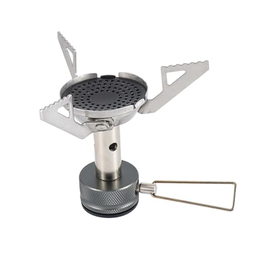Didiseaon Hornillo de Gas Portátil Mini Plegable para Camping Cabeza de Estufa de Alta Eficiencia Térmica Ligera y Duradera Compatible con Estufas de Gas al Aire
