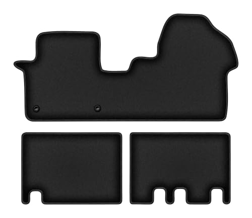 Tapis de sol Citroën Jumpy III velours Durban noir pour voyages confort