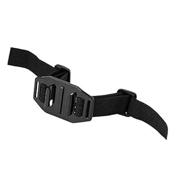 Action Pro New Black Vented Adjustable Head Helmet Strap Belt Compatible with GoPro Hero 9 8 7 6 5 4 3+ 3 SJCAM YI 4k Eken and Other Action Cameras