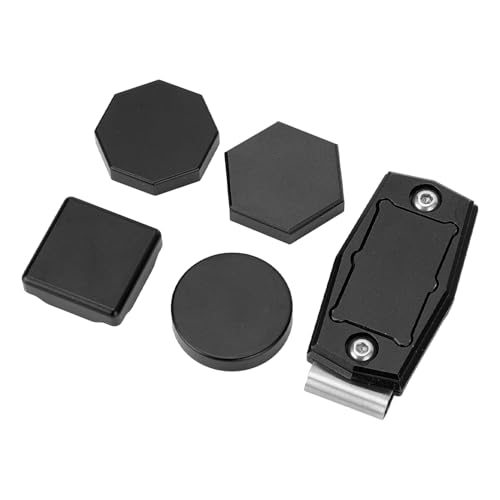 SPYMINNPOO Magnetischer Billard-Kreide Halter Premium-Aluminium GEH?use mit Clip, Kompaktes und Leichtes Zubeh?r-Kit f¨¹r Sechseckige Achteckige (Black)