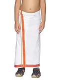 SETHUKRISHNA Boys White Colour Cotton Readymade Dhoti (BD090910) (9-10 Year) (White06)