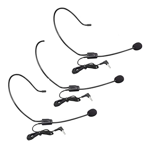 JOINPAYA Micrófono de Diadema Cable Negro, 3 Unidades, Amplificador de Voz Portátil para PC y Presentaciones, Micrófono Condensador Montado Cabeza, Uso Profesional en Enseñanza y Tiendas | Ya disponible en tu tienda friki favorita! En mundofriki.es!