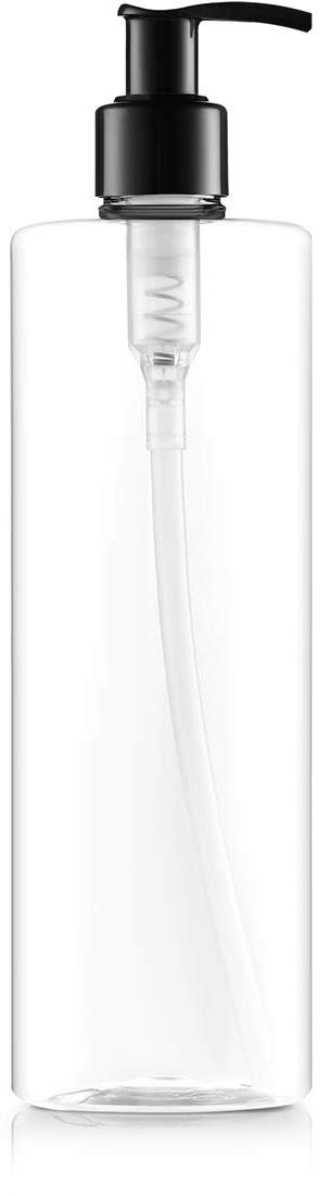 Bar5F Empty Lotion Bottle 16 Oz. with Black Pump, Great for - Creams, Body Wash, Hand Soap, Self-Tanners, Bronzers and Massage Lotion