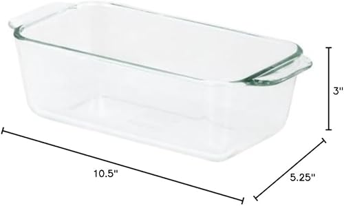 Pyrex Plato para pan de 1-1/2 cuartos de galón, 1 paquete, transparente