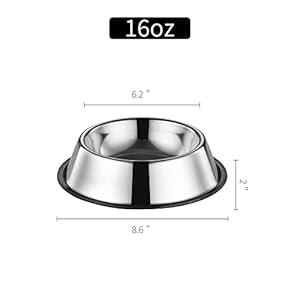 Stainless-Steel-Dog-Bowls-with-Non-Slip-Rubber-Ring-Base-2-Pack-Food-and-Water-Pet-Bowls-Suitable-for-Small-Medium-or-Large-Dogs-16oz - Cucciolini Doodles   Stainless-Steel-Dog-Bowls-with-Non-Slip-Rubber-Ring-Base-2-Pack-Food-and-Water-Pet-Bowls-Suitable-for-Small-Medium-or-Large-Dogs-16oz