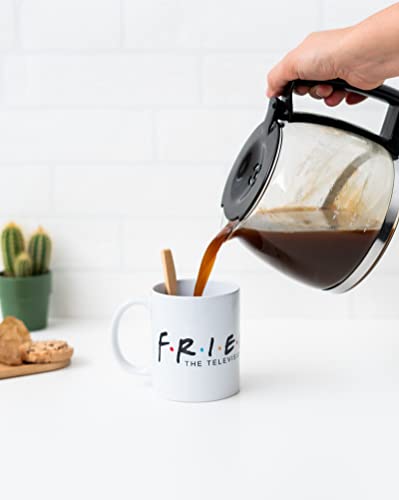 Grupo Erik Kaffeetasse, Logo Friends Tasse, Kafeetasse aus Keramik für ein besseres Geschmack, Teetasse 350 ml