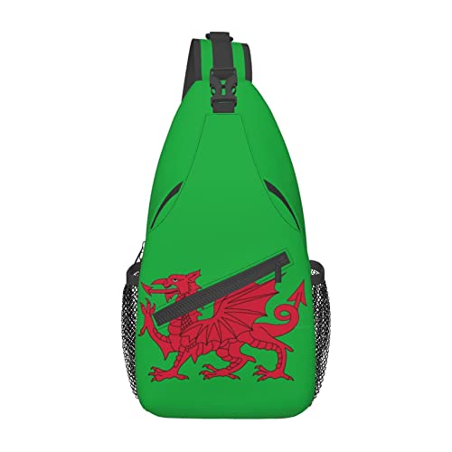 Mochila bandolera unisex con bandera galesa miniatura 2