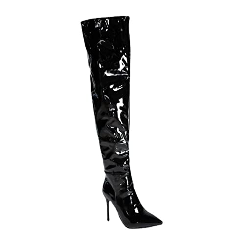 Talons Hautes Femmes Cuissardes Confortables pour Danser Toute la Nuit