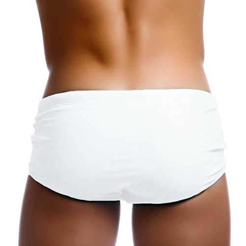 UXH Swimwear Men Sexy White Swimsuits Swim Briefs Bikini Board Surf Shorts Trunk3