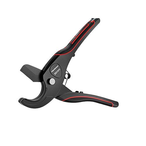 Cortador de tubería Cortador de tubería 75 mm Tijeras Tijeras SK5 Material con tratamiento Tratamiento PVC/PE/VE Cortador de tubería Tijeras Mano-Herramientas nuevo (Color : Upgrade 0 36MM)