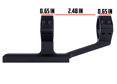 Monstrum 3-9X32 Rifle Scope With Rangefinder Reticle | Zr255 H-Series Offset Scope Mount | Monstrum Flip Up Lens Cover Set | Bundle #TOP6