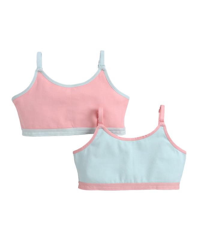 bumzee Girls Cotton Non Padded/Wirefree Beginners Bra Pack of 2-picture-42