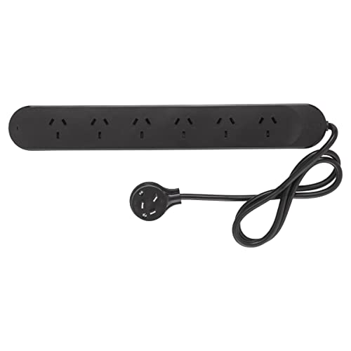 image for HPM 6 Outlet Surge Protected Powerboard Black