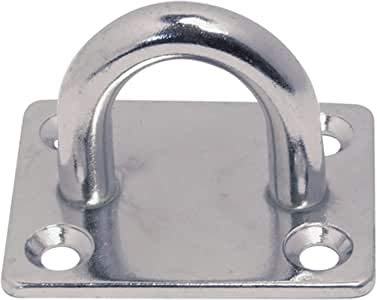 wellenshop Œillets d'attache M8 40x50 mm en Acier Inoxydable Cover
