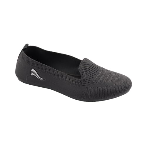Image of Indifeet - Ballerina Shoes for Women, Stylish Half Cut Slip on, Girls Soft Winter Footwear, Ladies Comfortable Sole Walking Ballet Shoe, Casual Slip-on Ballerinas