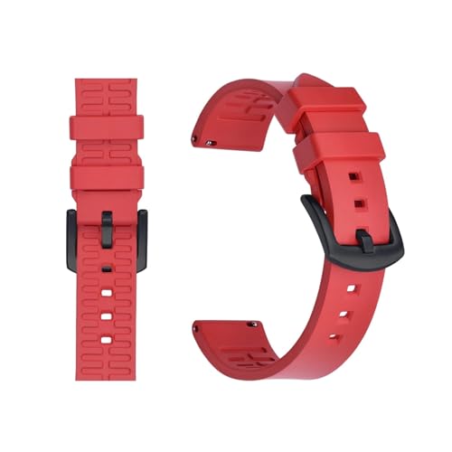 Bracelet de montre en caoutchouc fluoré 20 mm compatible montre connectée et mécanique