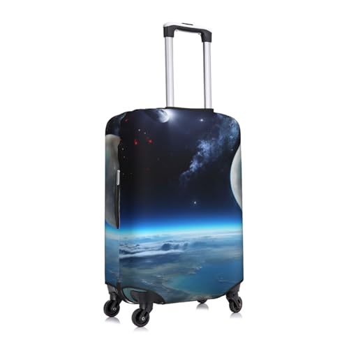 Space Planet Print Luggage Suitcase Covers Elastic Washable Luggage Protector Luggage Covers For Suitcase3