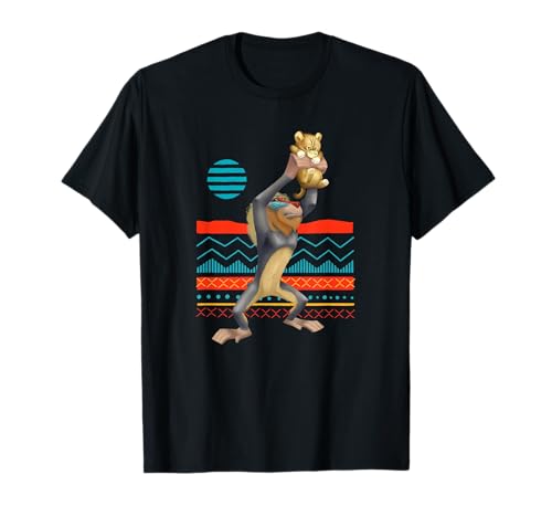 T-shirt Le Roi Lion Rafiki et Baby Simba Disney pour fan du film