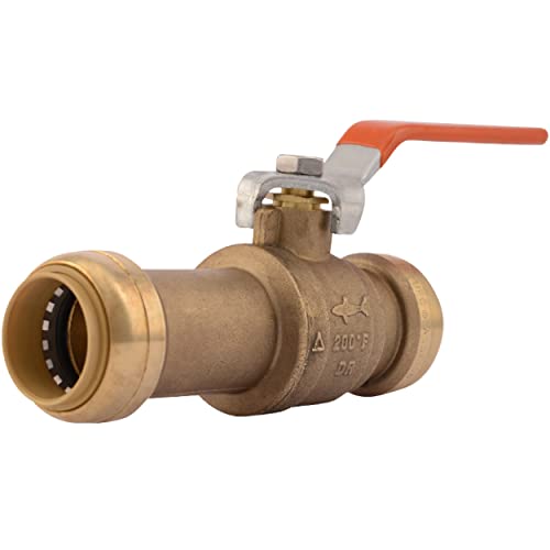 Hottest Sale SharkBite 24737LFA Slip Ball Valve, 1 Inch x 1 Inch, Water Valve Shut Off, Push-to-Connect, Copper, CPVC Hottest Sale SharkBite 24737LFA Slip Ball Valve, 1 Inch x 1 Inch, Water Valve Shut Off, Push-to-Connect, Copper, CPVC