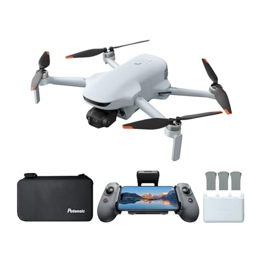 Potensic ATOM 3 Drohne mit Kamera 4K für Einsteiger, 4K/60 fps HDR-Video, 8K Foto, 1/1,3" Sensor, 3 Akkus 120 min Flugzeit, 16KM Übertragung, AI Folgen 2.0, Med-Tele, QuickShots, Unter 249g, Drone, C0