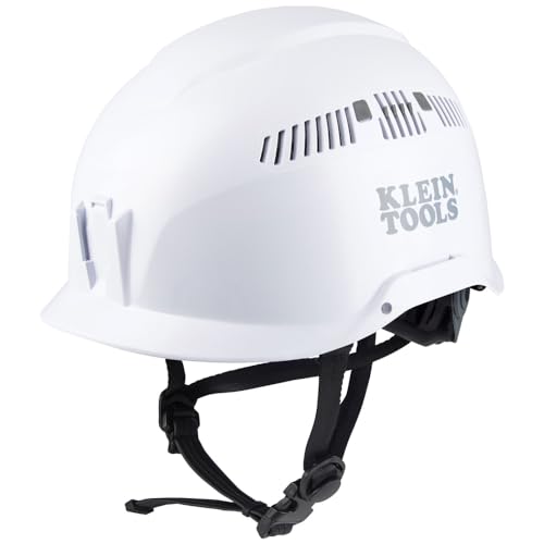 Correa de barbilla para casco Klein Tools con soporte de cuero 4