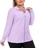 FOREYOND Plus Size Jackets for Women Athletic Workout Running Jacket Lightweight Full Zip Up Outdoor Hoodies