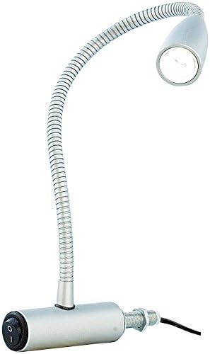 3w Gooseneck Reading Light Bedside Reading Lamp with Switch - Space Saving Wall Sconce Map/Chart Light (Warm White)