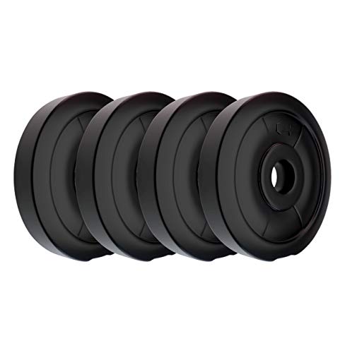 Image of Kore 3 in 1 Convertible 40 Kg PVC Adjustable Dumbbells Set - Black & Kore RW PVC Plate-10KG (2.5 KG X 4) Weight Plate, Black