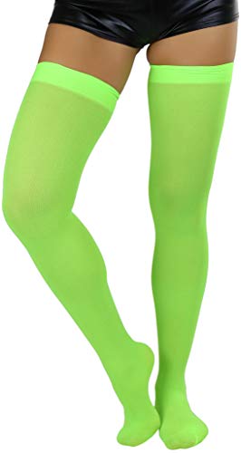 Image of ToBeInStyle Women's Nylon Thigh High Schoolgirl Opaque Stockings