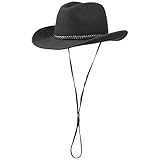 VERSTELLBARES KINNBAND // Dank des langen, verstellbaren Kinnbandes weiß der Filzhut stets, wo er hingehört - selbst dann, wenn es beim Reiten oder Rodeo einmal etwas turbulenter zugeht