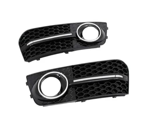 Rejilla de luz antiniebla en panal negro brillante para Audi A4 B8 de 4 puertas