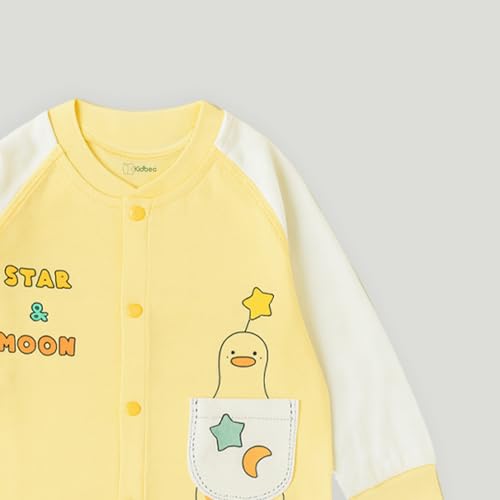Image of Kidbea Unisex Baby Pajama & Co-ord Set | Soft Cotton Long Sleeve Top & Bottom | Cute Prints, Warm & Cozy Clothes for Newborns & Infants