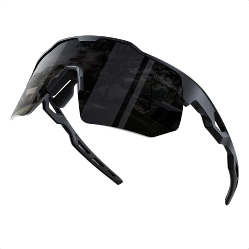 HAAYOT Schnelle Brille, Sportbrille, Fahrradbrille für Herren und Damen – 24g leichter TR-90-Rahmen, polarisiert und UV400… – Ansicht 1