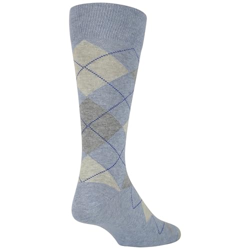 Gold Toe mens Carlyle Argyle Crew Socks, 3 Pairs Dress Sock (pack of 3)