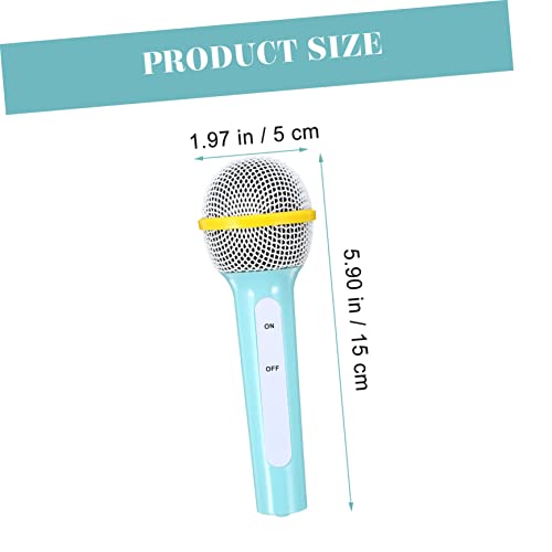 WOONEKY 2 Pçs Microfone Simulado Crianças Playset Música Microfone Brinquedo Do Bebê Microfone Music