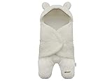 BlueSnail Newborn Receiving Blanket Baby Sleeping Wrap Swaddle(Cream)