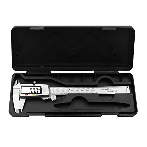 Calibrador digital de 150 mm, herramienta de medición en acero inoxidable de precisión 7