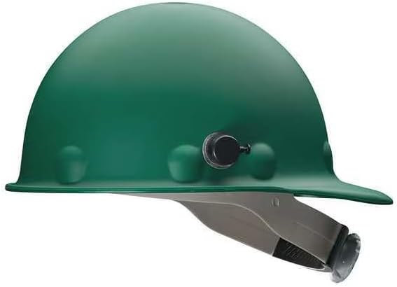 Hard Hat, Fiberglass, 8 Point Ratchet, Type 1, Class G, Green, Mfr: P2ASW74A000-A