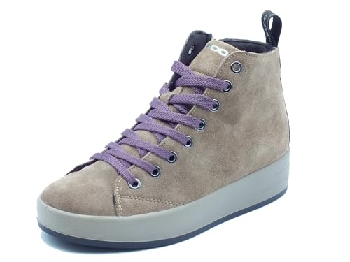  IGI&Co 8668222 Scam. Super Fango Sneakers con Zeppa Bassa per Donna in camoscio con Lampo e Lacci (Taglia 39)