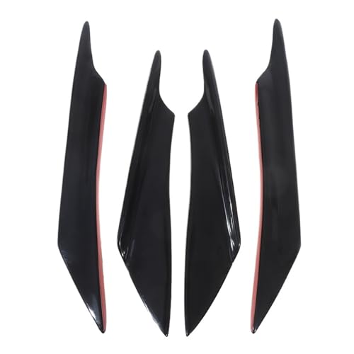 Diffuseur pare-chocs voiture universel avec lame d'air carbone lot de 4