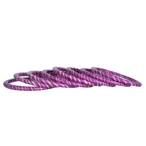 Image of Lac Bangle Set For Women and Girls | Jaipuri Lakh Lehariya Chudi Set | Rajasthani Traditional Chuda |Set of 8