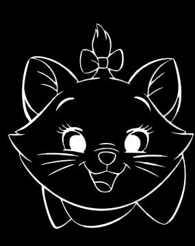 LLI Aristocats Marie | Decal Vinyl Sticker | Cars Trucks Vans Walls Laptop | White | 5.5 x 5 in | LLI1045