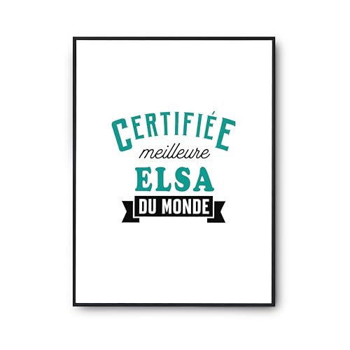 Affiche Elsa pour Décoration Murale Salon et Bureau