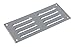 260x105mm - Grille de Ventilation - Grise En Acier Grille D'aération avec Moustiquaire