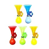 PEPLAYTAL 5 Stück Teiliges Fahrradhupe Laut Luft Horn Wetterfest Langlebig Einfache Montage für Lenker Geeignet Sichere Warnung für Fahrrad und Scooter Farblich Sortiert