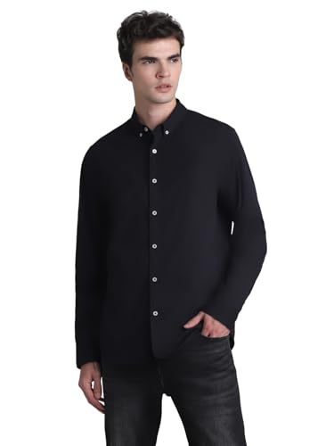 Image of Jack & Jones Men's Cotton Solid Slim Fit Shirt
